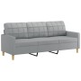 Set Sofas mit Kissen 4 Stück hellgrauer Stoff von vidaXL, Sofas - Ref: Foro24-3201250, Preis: 686,53 €, Rabatt: %