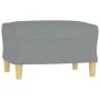 Set of sofas with 4 light gray fabric cushions by vidaXL, Sofas - Ref: Foro24-3201250, Price: 627,13 €, Discount: %