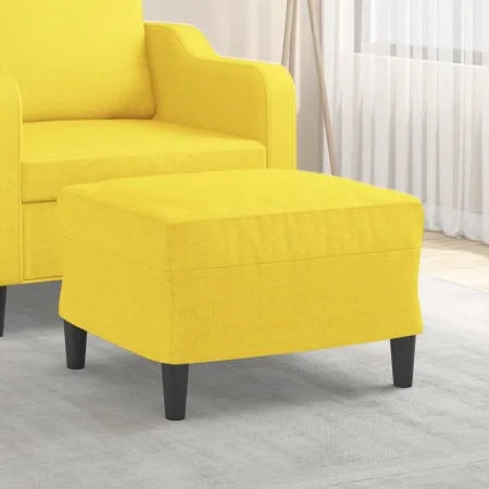 Fußstütze aus hellgelbem Stoff 60x50x41 cm von vidaXL, Osmanen - Ref: Foro24-349284, Preis: 51,74 €, Rabatt: %