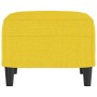 Reposapiés de tela amarillo claro 60x50x41 cm de vidaXL, Otomanas - Ref: Foro24-349284, Precio: 53,03 €, Descuento: %