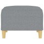 Light gray fabric footrest 70x55x41 cm by vidaXL, Ottomans - Ref: Foro24-349271, Price: 61,52 €, Discount: %