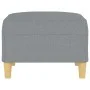 Light gray fabric footrest 70x55x41 cm by vidaXL, Ottomans - Ref: Foro24-349271, Price: 61,13 €, Discount: %