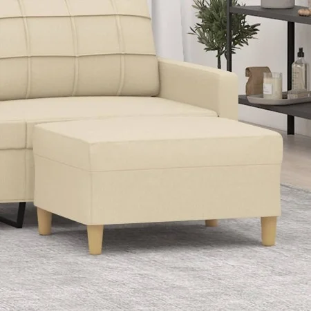 Cream fabric footrest 70x55x41 cm by vidaXL, Ottomans - Ref: Foro24-349273, Price: 60,14 €, Discount: %