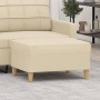 Fußstütze aus cremefarbenem Stoff 70x55x41 cm von vidaXL, Osmanen - Ref: Foro24-349273, Preis: 60,80 €, Rabatt: %