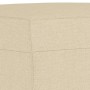 Fußstütze aus cremefarbenem Stoff 70x55x41 cm von vidaXL, Osmanen - Ref: Foro24-349273, Preis: 60,80 €, Rabatt: %