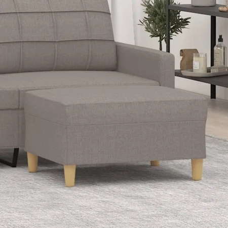 Fußstütze aus Stoff in Grau taupe 70x55x41 cm von vidaXL, Osmanen - Ref: Foro24-349278, Preis: 60,73 €, Rabatt: %