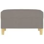 Fußstütze aus Stoff in Grau taupe 70x55x41 cm von vidaXL, Osmanen - Ref: Foro24-349278, Preis: 60,73 €, Rabatt: %