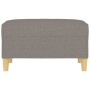 Fußstütze aus Stoff in Grau taupe 70x55x41 cm von vidaXL, Osmanen - Ref: Foro24-349278, Preis: 61,66 €, Rabatt: %