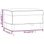 Taupe gray fabric footrest 70x55x41 cm by vidaXL, Ottomans - Ref: Foro24-349278, Price: 60,73 €, Discount: %