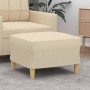 Fußstütze aus cremefarbenem Stoff 60x50x41 cm von vidaXL, Osmanen - Ref: Foro24-349265, Preis: 59,54 €, Rabatt: %