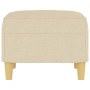 Cream fabric footrest 60x50x41 cm by vidaXL, Ottomans - Ref: Foro24-349265, Price: 59,54 €, Discount: %