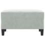 Light gray velvet footrest 70x55x41 cm by vidaXL, Ottomans - Ref: Foro24-349317, Price: 59,79 €, Discount: %