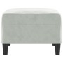Light gray velvet footrest 70x55x41 cm by vidaXL, Ottomans - Ref: Foro24-349317, Price: 59,79 €, Discount: %