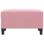 Pink velvet footrest 70x55x41 cm by vidaXL, Ottomans - Ref: Foro24-349320, Price: 58,47 €, Discount: %