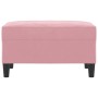 Reposapiés de terciopelo rosa 70x55x41 cm de vidaXL, Otomanas - Ref: Foro24-349320, Precio: 59,35 €, Descuento: %