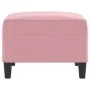Pink velvet footrest 70x55x41 cm by vidaXL, Ottomans - Ref: Foro24-349320, Price: 58,47 €, Discount: %