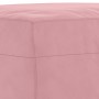 Reposapiés de terciopelo rosa 70x55x41 cm de vidaXL, Otomanas - Ref: Foro24-349320, Precio: 59,35 €, Descuento: %