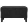Black velvet footrest 70x55x41 cm by vidaXL, Ottomans - Ref: Foro24-349322, Price: 58,18 €, Discount: %
