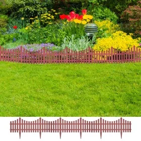 Lawn separator edges 17 pcs 10 m brown by vidaXL, Garden edging and edging - Ref: Foro24-41228, Price: 47,14 €, Discount: %