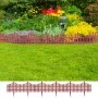 Lawn separator edges 17 pcs 10 m brown by vidaXL, Garden edging and edging - Ref: Foro24-41228, Price: 47,14 €, Discount: %