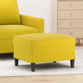 Reposapiés de terciopelo amarillo 60x50x41 cm de vidaXL, Otomanas - Ref: Foro24-349299, Precio: 53,08 €, Descuento: %
