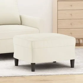 Fußstütze aus cremefarbenem Samt 60x50x41 cm von vidaXL, Osmanen - Ref: Foro24-349301, Preis: 51,32 €, Rabatt: %