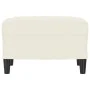 Fußstütze aus cremefarbenem Samt 60x50x41 cm von vidaXL, Osmanen - Ref: Foro24-349301, Preis: 51,32 €, Rabatt: %