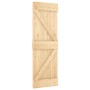 NARVIK Tür aus massivem Kiefernholz 70x210 cm von vidaXL, Türen - Ref: Foro24-154427, Preis: 124,73 €, Rabatt: %