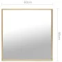 Golden mirror 60x60 cm by vidaXL, Mirrors - Ref: Foro24-322745, Price: 45,96 €, Discount: %