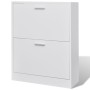 Mueble zapatero blanco con 2 compartimentos de vidaXL, Zapateros y organizadores de calzado - Ref: Foro24-241242, Precio: 63,...