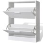 Mueble zapatero blanco con 2 compartimentos de vidaXL, Zapateros y organizadores de calzado - Ref: Foro24-241242, Precio: 63,...