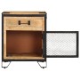 Mesita de noche madera maciza de mango sin tratar 43x30x51 cm de vidaXL, Mesitas de noche - Ref: Foro24-285892, Precio: 130,8...