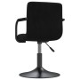 Sillas de comedor giratorias 4 unidades terciopelo negro