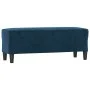 Bank aus blauem Samt 100x35x41 cm von vidaXL, Banken - Ref: Foro24-349430, Preis: 57,84 €, Rabatt: %