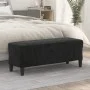 Banco de terciopelo negro 100x35x41 cm de vidaXL, Bancos - Ref: Foro24-349426, Precio: 60,60 €, Descuento: %