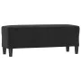 Banco de terciopelo negro 100x35x41 cm de vidaXL, Bancos - Ref: Foro24-349426, Precio: 60,60 €, Descuento: %
