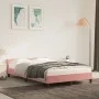 Estructura de cama con cabecero de terciopelo rosa 120x200 cm de vidaXL, Camas y somieres - Ref: Foro24-347566, Precio: 125,4...