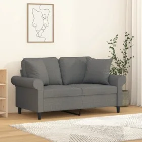 Dekorative Kissen, 2 Stück, dunkelgraues Gewebe, 40x40 cm. von vidaXL, Kissen - Ref: Foro24-349472, Preis: 21,97 €, Rabatt: %