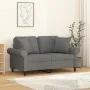 Cojines decorativos 2 uds tela gris oscuro 40x40 cm by vidaXL, Cushions - Ref: Foro24-349472, Price: 21,97 €, Discount: %