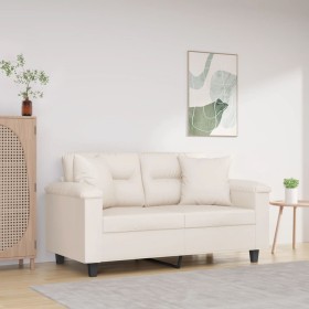 Dekokissen 2 Stück Mikrofaserstoff beige 40x40 cm von vidaXL, Kissen - Ref: Foro24-349500, Preis: 15,66 €, Rabatt: %