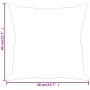 Dekokissen 2 Stück Mikrofaserstoff beige 40x40 cm von vidaXL, Kissen - Ref: Foro24-349500, Preis: 15,66 €, Rabatt: %