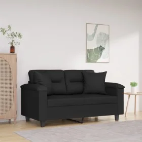Decorative cushions 2 units microfiber fabric black 40x40 cm by vidaXL, Cushions - Ref: Foro24-349498, Price: 19,69 €, Discou...