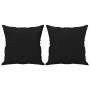 Decorative cushions 2 units microfiber fabric black 40x40 cm by vidaXL, Cushions - Ref: Foro24-349498, Price: 19,69 €, Discou...