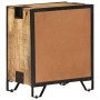 Mesita de noche madera maciza de mango sin tratar 43x30x51 cm de vidaXL, Mesitas de noche - Ref: Foro24-285892, Precio: 130,8...