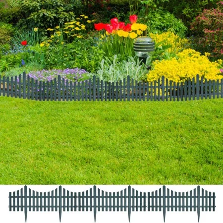 Separadores de césped 17 uds 10 m verde by vidaXL, Garden edging and edging - Ref: Foro24-41229, Price: 37,24 €, Discount: %