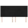Headboards 4 units of black velvet 100x5x78/88 cm by vidaXL, Headboards and footboards - Ref: Foro24-3116400, Price: 132,35 €...