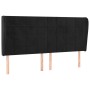 Headboard with black velvet ears 203x23x118/128 cm by vidaXL, Headboards and footboards - Ref: Foro24-3118024, Price: 140,49 ...