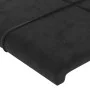 Black velvet headboard with LED 203x16x118/128 cm by vidaXL, Headboards and footboards - Ref: Foro24-3124116, Price: 149,89 €...