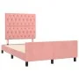 Pink velvet bed frame with headboard 120x200 cm by vidaXL, Beds and slatted bases - Ref: Foro24-3125933, Price: 208,08 €, Dis...