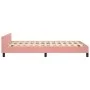 Pink velvet bed frame with headboard 120x200 cm by vidaXL, Beds and slatted bases - Ref: Foro24-3125933, Price: 208,08 €, Dis...